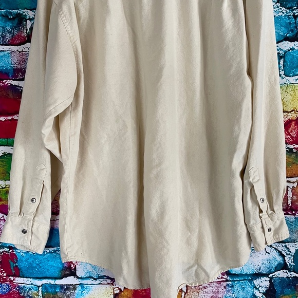 Vintage 90's American Rebel Sacrifice Nothing Silk Button Down Shirt Large - Picture 7 of 8